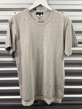 COMME des GARCONS HOMME PLUS GREY MESH PANEL T-SHIRT AD2017